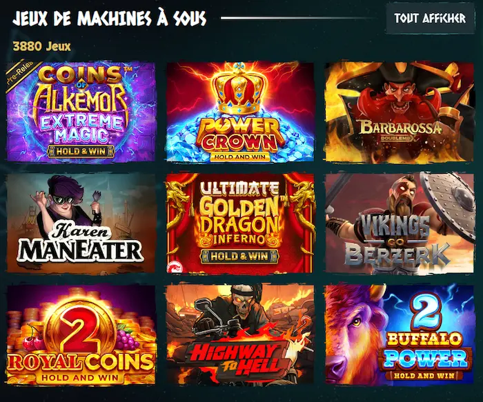 Nords Casino France jeux